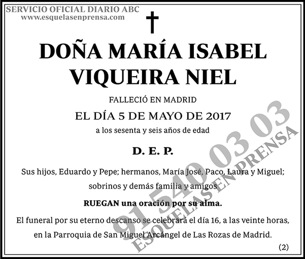 María Isabel Viqueira Niel